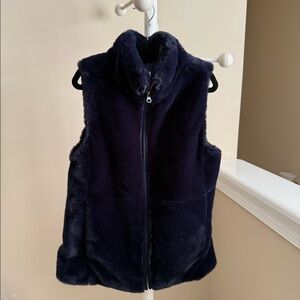 JCrew Factory Faux Fur Vest, Size XXS